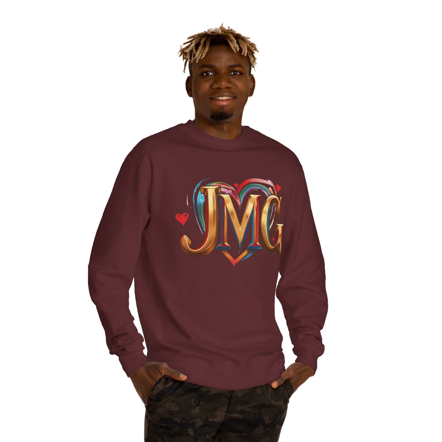 Custom Love Crew Neck Sweatshirt - Personalized Gift, Cozy Apparel, Valentine's Day, Unique Sweatshirt, Casual Wear