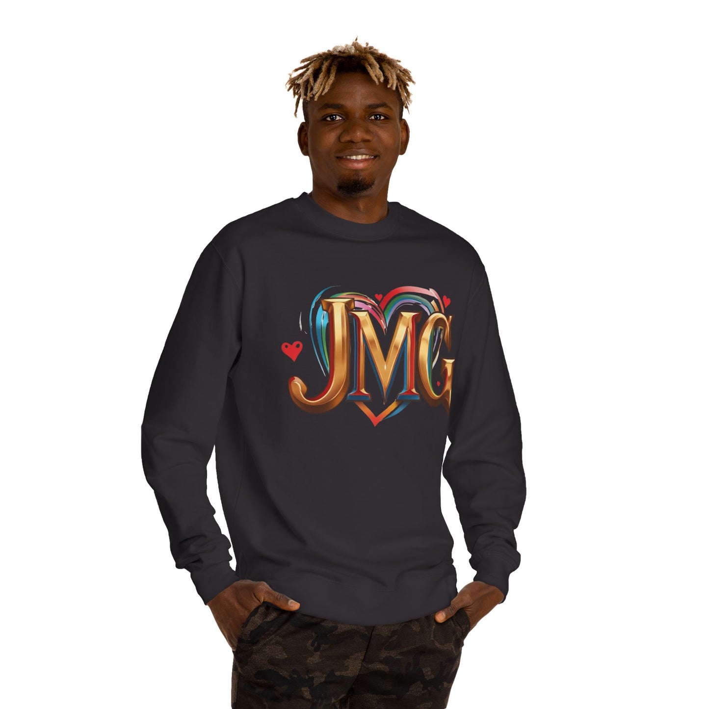 Custom Love Crew Neck Sweatshirt - Personalized Gift, Cozy Apparel, Valentine's Day, Unique Sweatshirt, Casual Wear