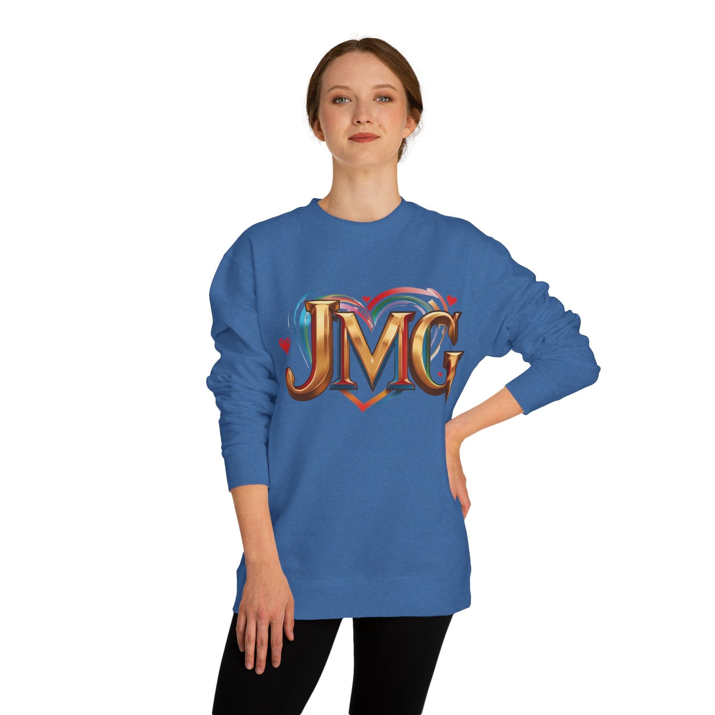 Custom Love Crew Neck Sweatshirt - Personalized Gift, Cozy Apparel, Valentine's Day, Unique Sweatshirt, Casual Wear