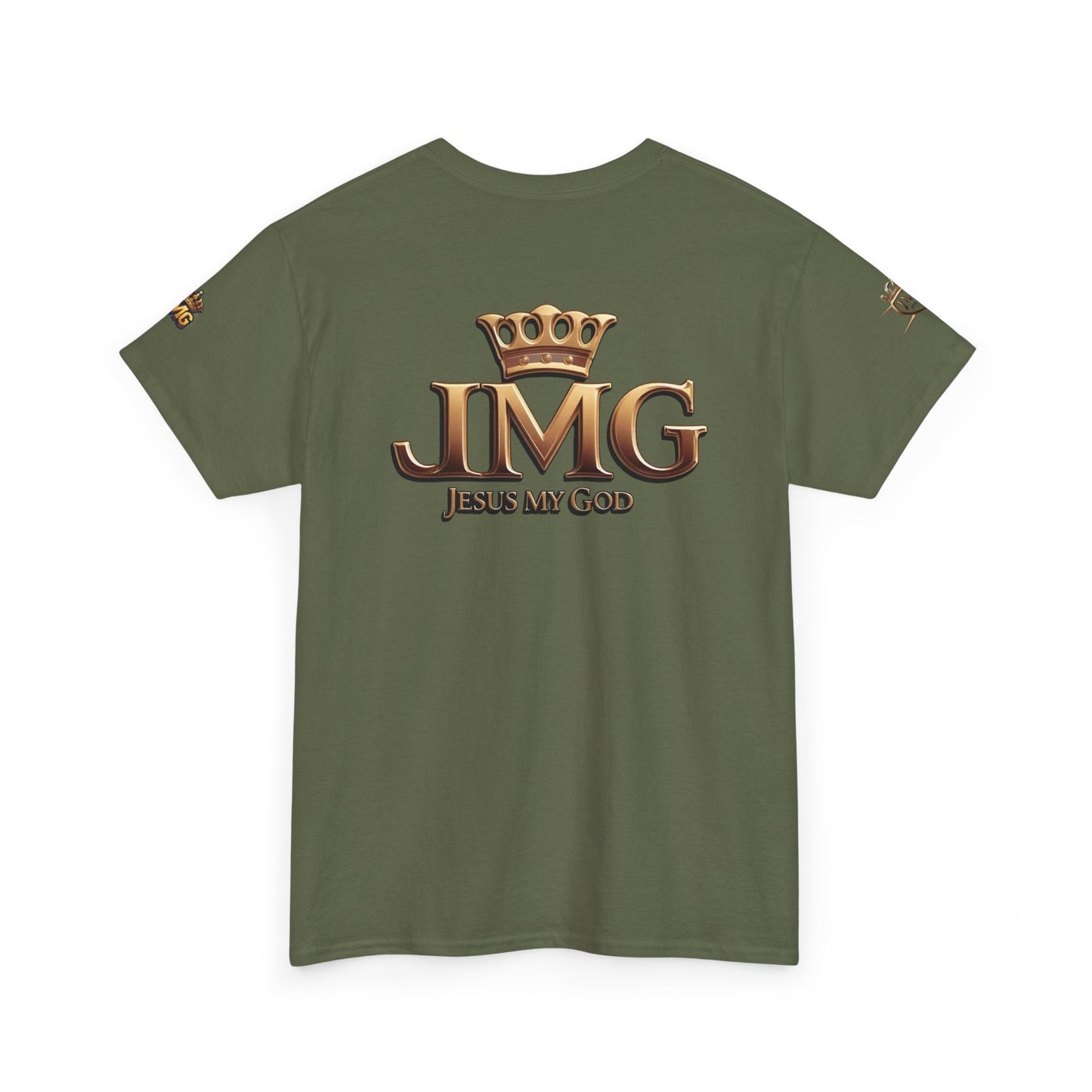 Religious Statement Tee | Unisex Heavy Cotton Tee with JMG Design, Casual Wear, Inspirational Gift, Christian Apparel, Faith-Based Clothing