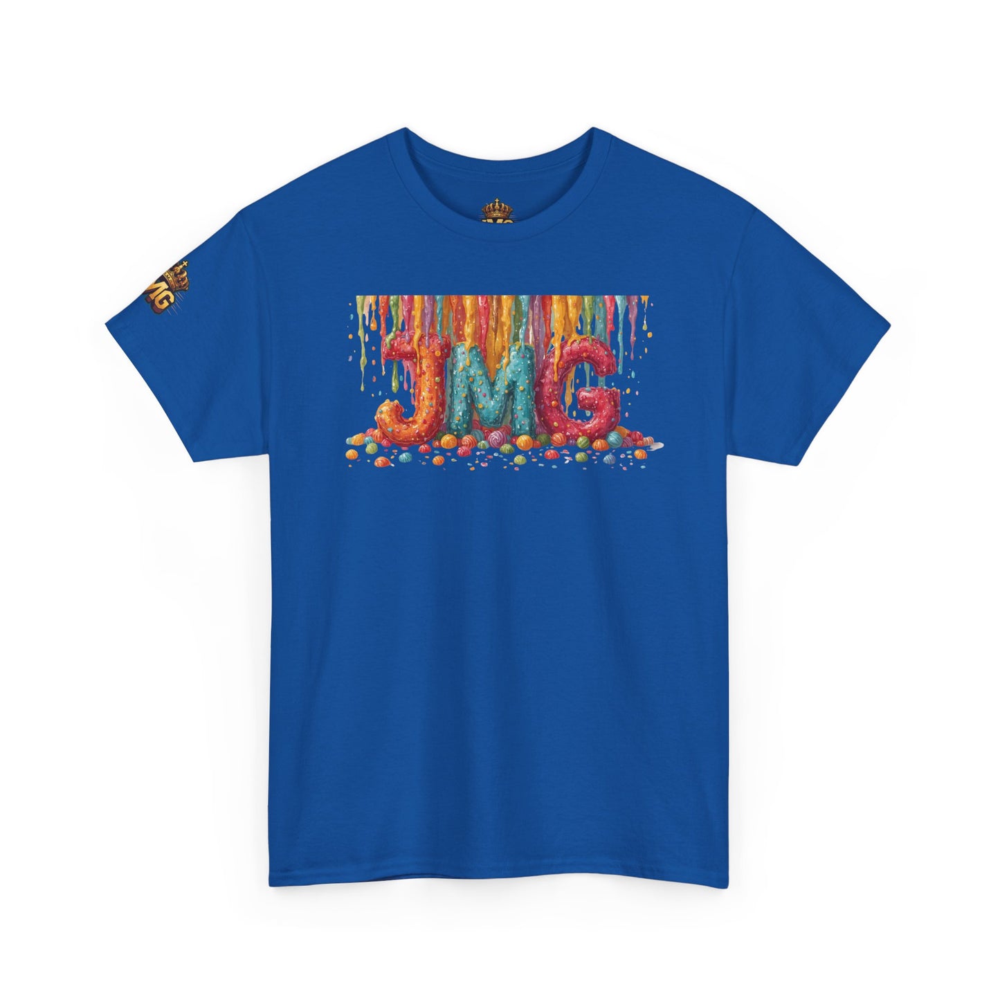 Rainbow Drip Unisex Heavy Cotton Tee, Colorful Graphic T-Shirt for Art Lovers, Casual Wear, Gift for Birthdays, Summer Vibes, Streetwear