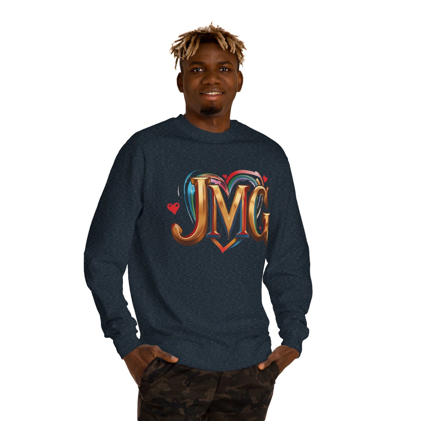 Custom Love Crew Neck Sweatshirt - Personalized Gift, Cozy Apparel, Valentine's Day, Unique Sweatshirt, Casual Wear
