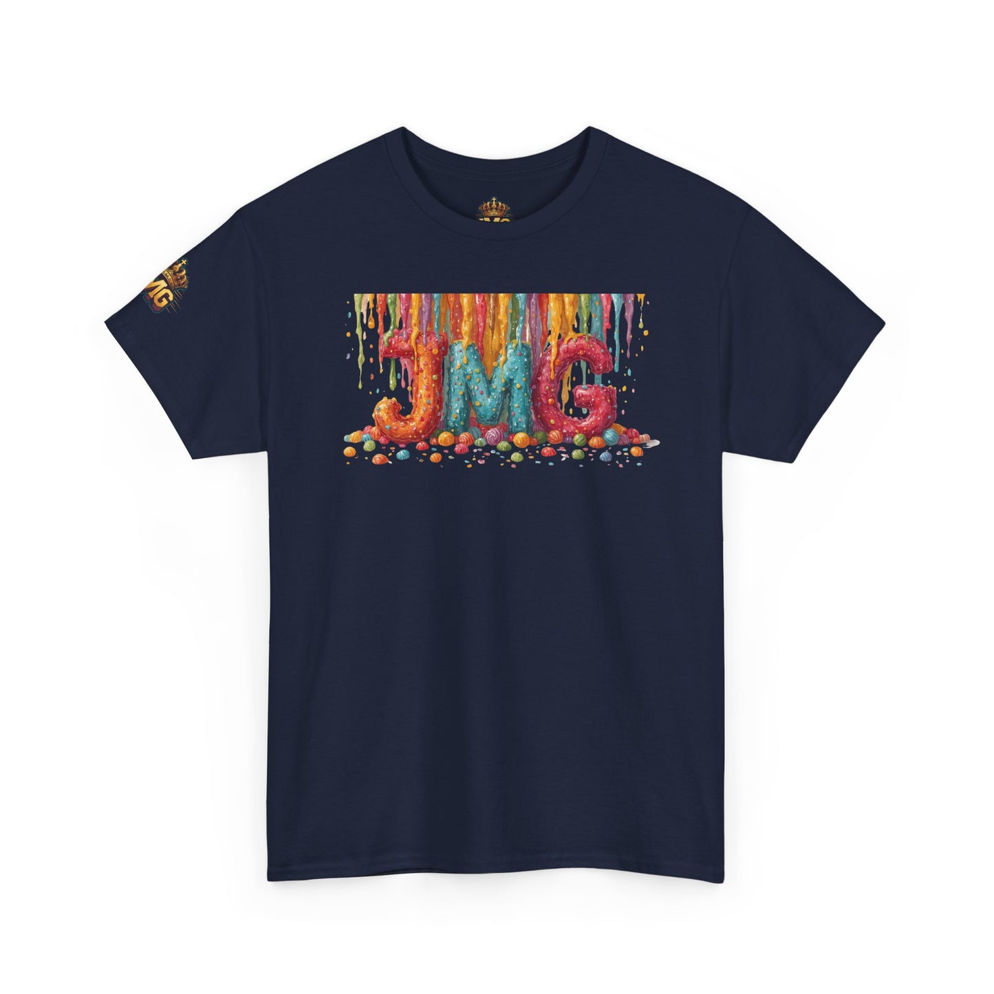Rainbow Drip Unisex Heavy Cotton Tee, Colorful Graphic T-Shirt for Art Lovers, Casual Wear, Gift for Birthdays, Summer Vibes, Streetwear
