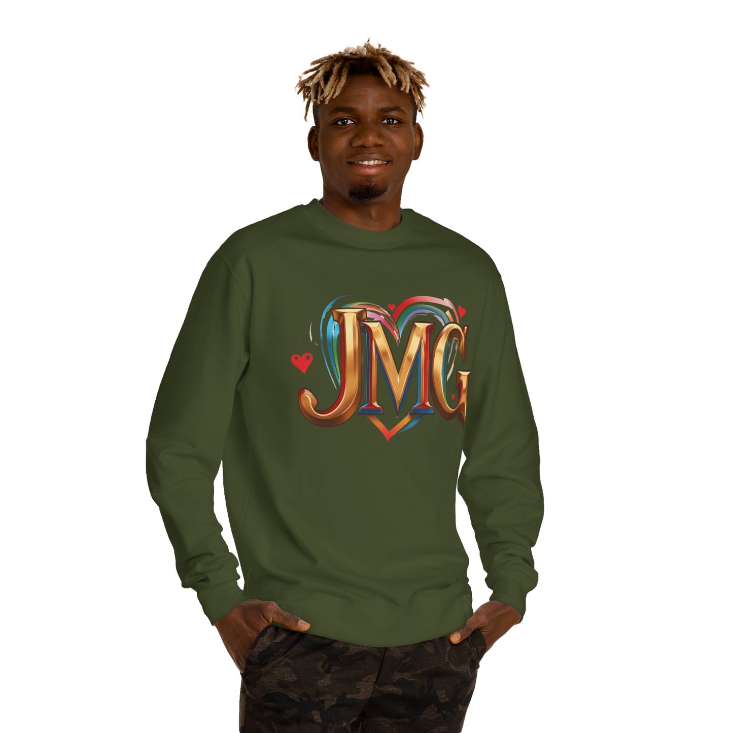 Custom Love Crew Neck Sweatshirt - Personalized Gift, Cozy Apparel, Valentine's Day, Unique Sweatshirt, Casual Wear