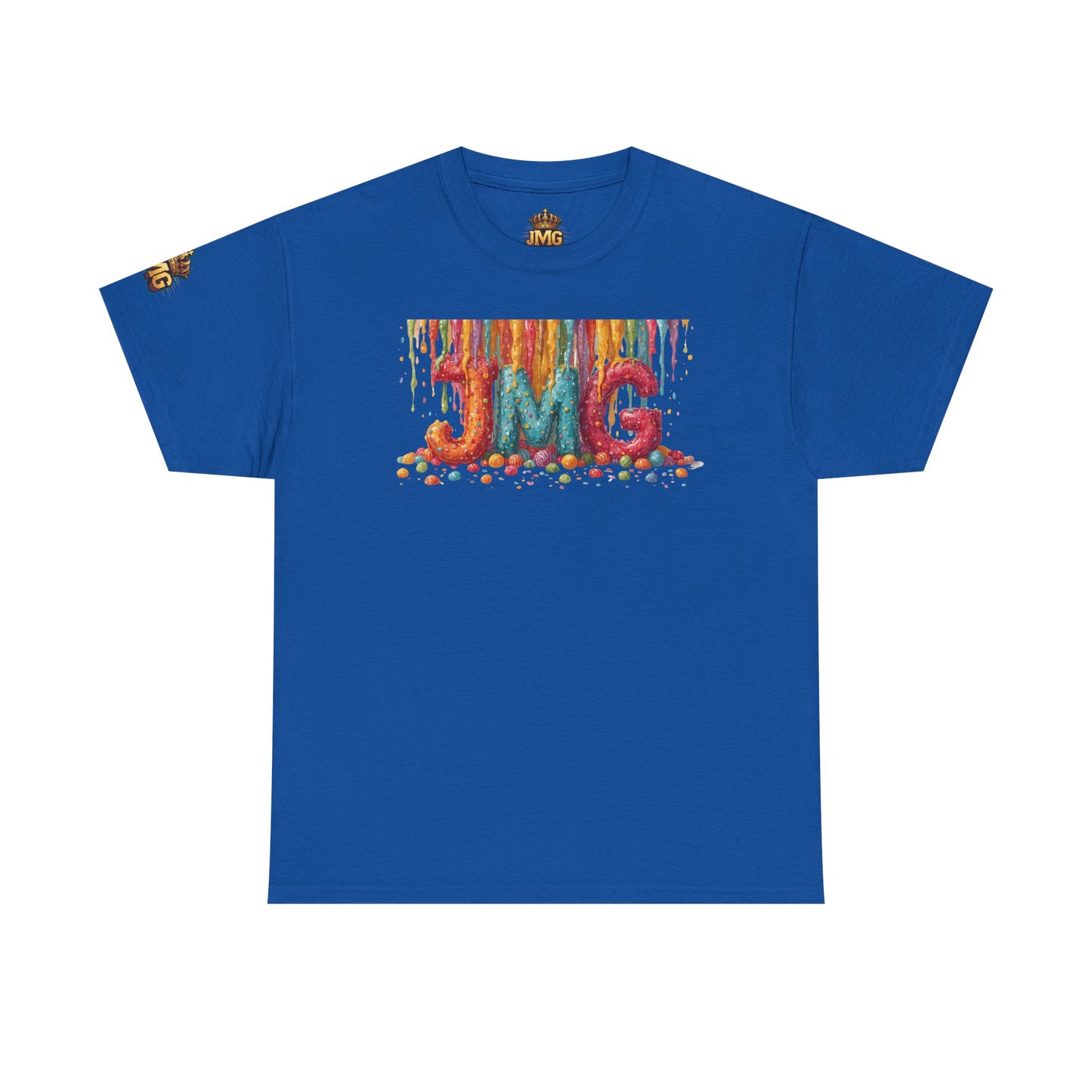Rainbow Drip Unisex Heavy Cotton Tee, Colorful Graphic T-Shirt for Art Lovers, Casual Wear, Gift for Birthdays, Summer Vibes, Streetwear