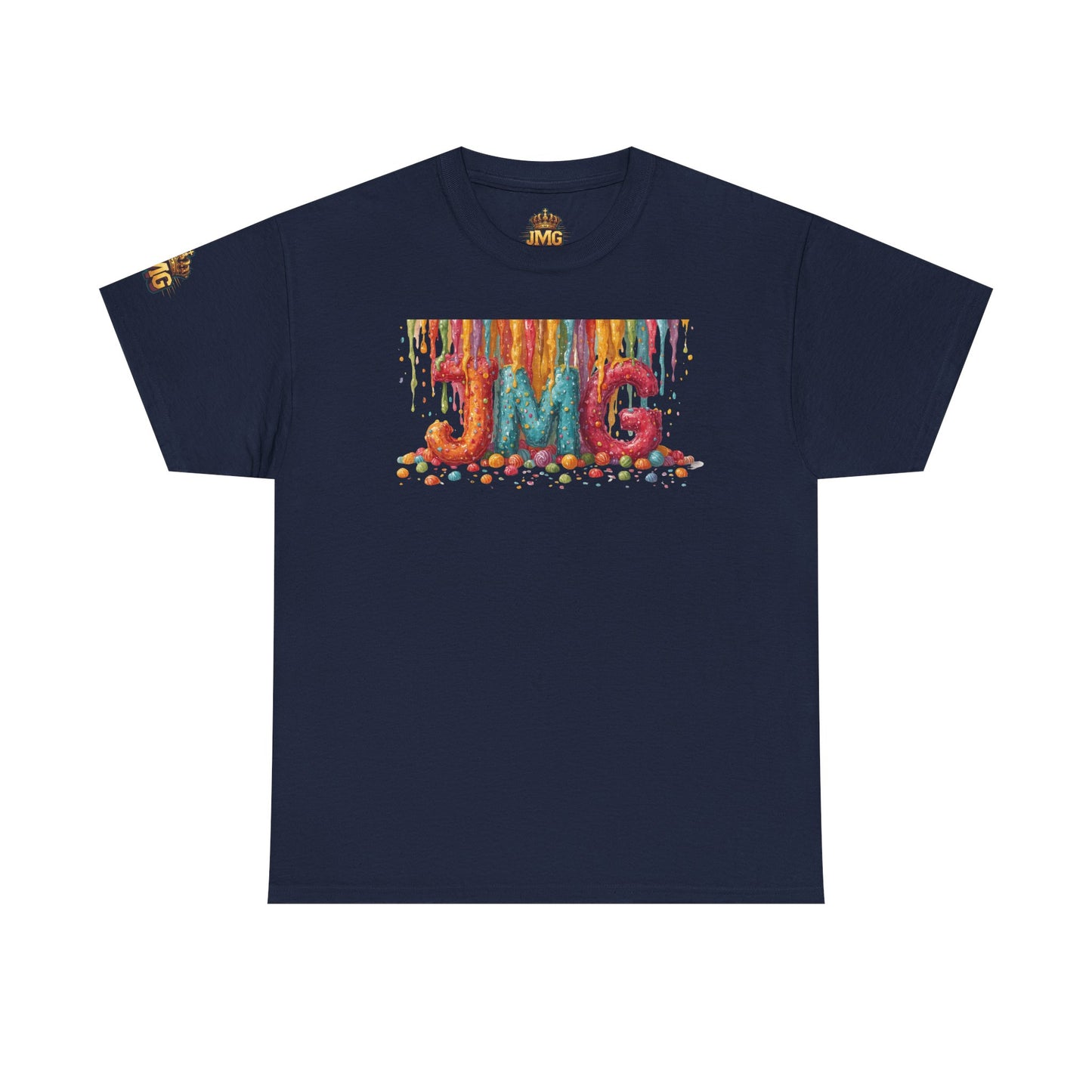 Rainbow Drip Unisex Heavy Cotton Tee, Colorful Graphic T-Shirt for Art Lovers, Casual Wear, Gift for Birthdays, Summer Vibes, Streetwear