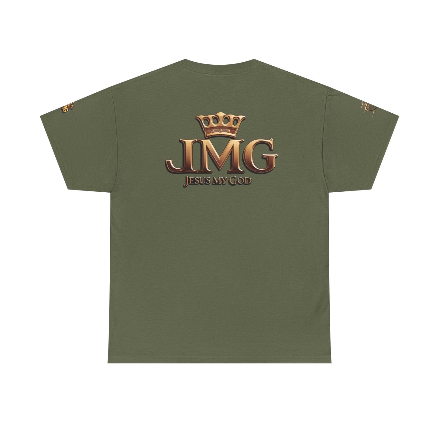 Religious Statement Tee | Unisex Heavy Cotton Tee with JMG Design, Casual Wear, Inspirational Gift, Christian Apparel, Faith-Based Clothing