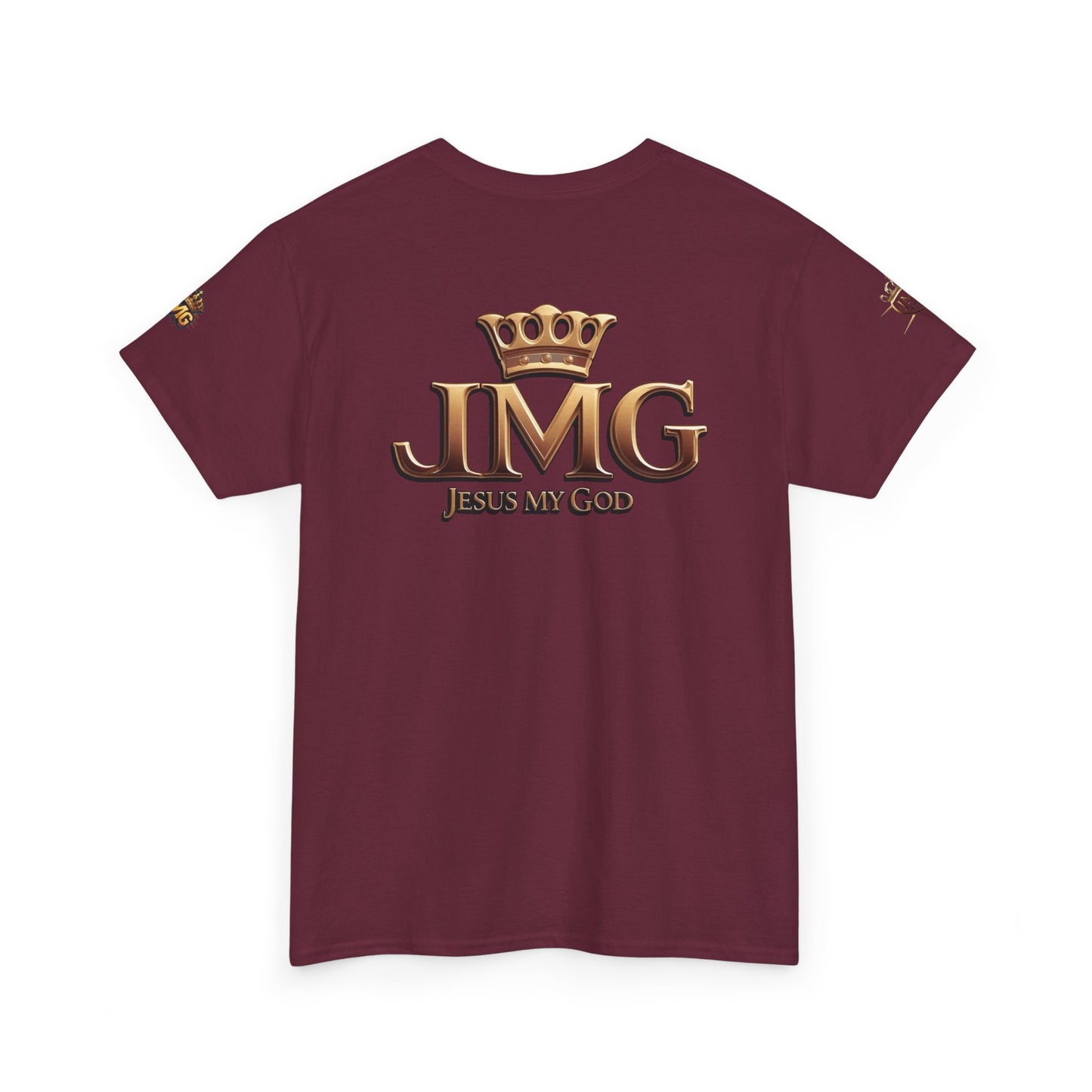 Religious Statement Tee | Unisex Heavy Cotton Tee with JMG Design, Casual Wear, Inspirational Gift, Christian Apparel, Faith-Based Clothing