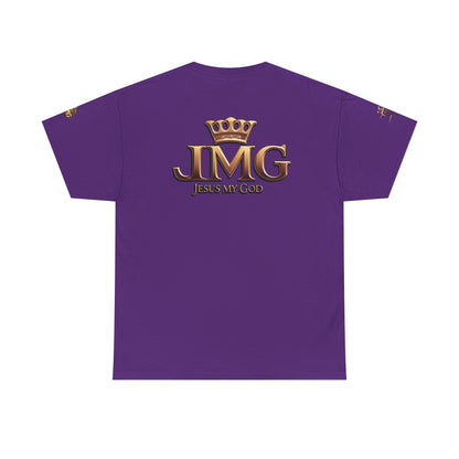 Religious Statement Tee | Unisex Heavy Cotton Tee with JMG Design, Casual Wear, Inspirational Gift, Christian Apparel, Faith-Based Clothing