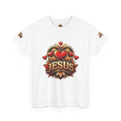 Faith-Inspired Unisex Tee: Jesus Love & JMG Crown Design, Christian T-Shirt, Religious Apparel, Inspirational Gift, Casual Wear, [...]