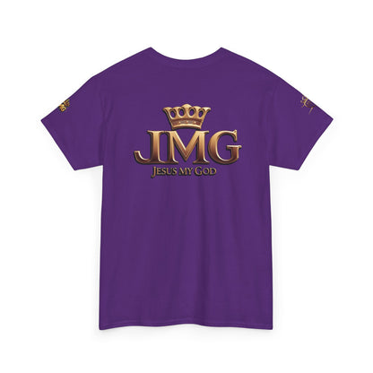 Religious Statement Tee | Unisex Heavy Cotton Tee with JMG Design, Casual Wear, Inspirational Gift, Christian Apparel, Faith-Based Clothing