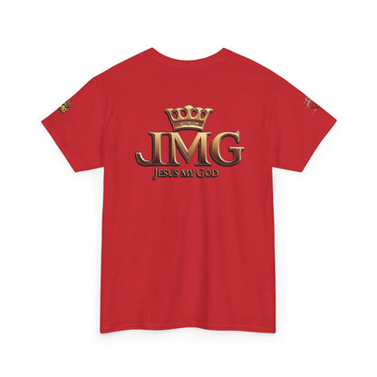 Religious Statement Tee | Unisex Heavy Cotton Tee with JMG Design, Casual Wear, Inspirational Gift, Christian Apparel, Faith-Based Clothing