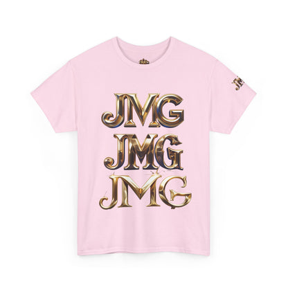 Stylish Unisex Heavy Cotton Tee with JMG & Jesus Prints, Graphic Tee, Casual Wear, Christian Apparel, Gift Idea